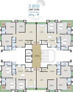 Project Image of 935.71 - 987.8 Sq.ft 3 BHK Apartment for buy in Shree Hari Silvassa Paradise
