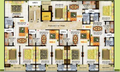 Project Image of 550.0 - 1250.0 Sq.ft 1 BHK Apartment for buy in APS Crystal Homes