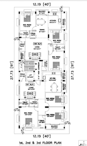 Green JSLR Homes JSLR Homes Cluster Plan 1st 2nd & 3rd 1