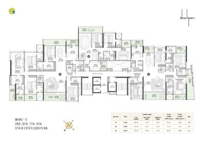 Project Image of 1693.0 - 4281.0 Sq.ft 3 BHK Apartment for buy in Sharada Akashparv C