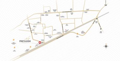 Project Image of 581.68 - 847.55 Sq.ft 2 BHK Apartment for buy in Meera Preyansh Heights