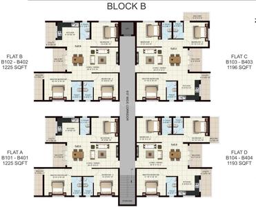 Project Image of 847.0 - 1225.0 Sq.ft 2 BHK Apartment for buy in Lifestyle Happinest