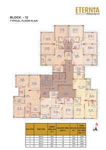Project Image of 501.0 - 854.0 Sq.ft 2 BHK Apartment for buy in Eternia