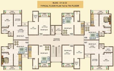 Project Image of 345.0 - 620.0 Sq.ft 1 BHK Apartment for buy in Saj Shrushti