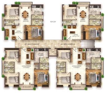Project Image of 1214.92 - 1544.94 Sq.ft 2 BHK Apartment for buy in Pranathi Eesha