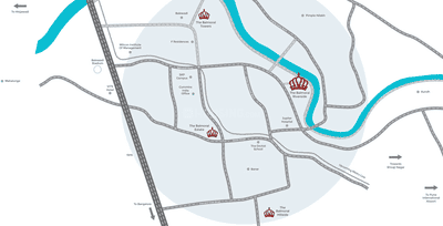 Project Image of 0.0 - 1176.06 Sq.ft 3 BHK Apartment for buy in Kasturi The Balmoral Riverside Tower C Phase I