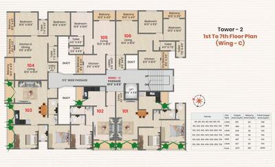 Project Image of 465.0 - 651.0 Sq.ft 1 BHK Apartment for buy in Siddhi Aspire