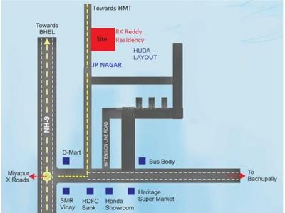 SR RK Reddy Residency Block 2 Location Plan 1