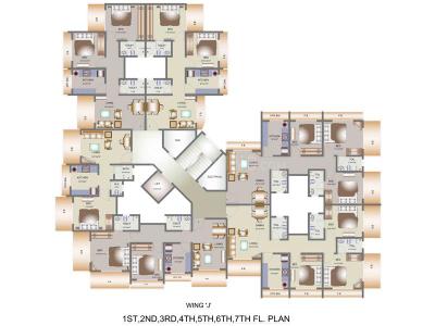 Project Image of 677.0 - 704.0 Sq.ft 1 BHK Apartment for buy in Tharwani Vedant Nakshatra
