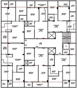Project Image of 995.0 - 1222.0 Sq.ft 2 BHK Apartment for buy in Shreeram Vatika Phase II