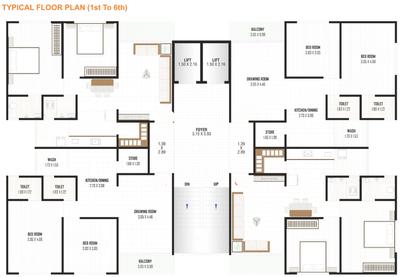 Project Image of 0.0 - 599.23 Sq.ft 2 BHK Apartment for buy in Jay Zeon 56