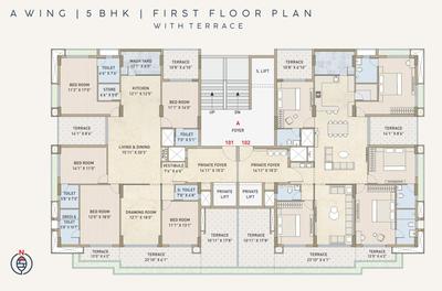 Project Image of 2300.0 - 2700.0 Sq.ft 4 BHK Apartment for buy in RK Park View