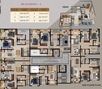 Project Image of 628.14 - 1661.2 Sq.ft 1 BHK Apartment for buy in Ayesha Rangari Heights