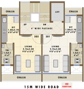 Project Image of 280.0 - 390.0 Sq.ft 1 RK Apartment for buy in Naagraj Classic