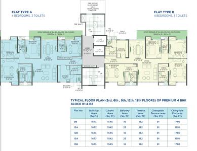 Project Image of 1036.0 - 2019.0 Sq.ft 3 BHK Apartment for buy in Morya Phase I