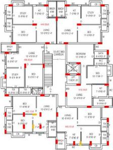 Project Image of 427.22 - 510.42 Sq.ft 2 BHK Apartment for buy in Venson Krishna Complex