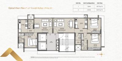 Project Image of 427.0 - 968.0 Sq.ft 1 BHK Apartment for buy in Shreejee Passcode Paradise