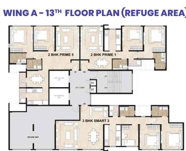 Project Image of 675.65 - 1078.22 Sq.ft 2 BHK Apartment for buy in Mahindra Alcove Wing A And C