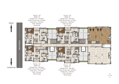 Project Image of 1837.0 - 2143.0 Sq.ft 3 BHK Apartment for buy in DRA Infinique