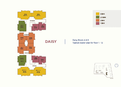 Project Image of 413.37 - 956.14 Sq.ft 1 BHK Apartment for buy in Embassy Edge