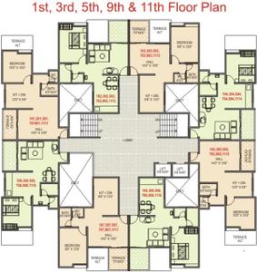 Project Image of 346.0 - 437.0 Sq.ft 1 BHK Apartment for buy in Shree Sai Phase IV K1 And L1 Buildings
