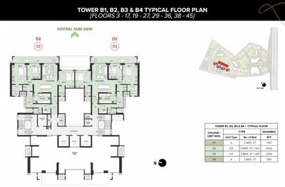 Project Image of 1301.0 - 2910.0 Sq.ft 2 BHK Apartment for buy in Mulberry At The Prestige City