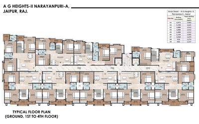 Project Image of 1274.0 - 1621.0 Sq.ft 3 BHK Apartment for buy in Aaradhya AG Heights II