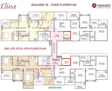 Project Image of 495.0 - 566.0 Sq.ft 2 BHK Apartment for buy in Trimurti Elina Phase 1