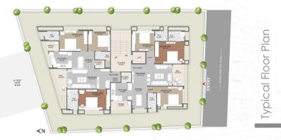 Project Image of 1018.37 - 1020.53 Sq.ft 3 BHK Apartment for buy in Mahavir Santerian Vista