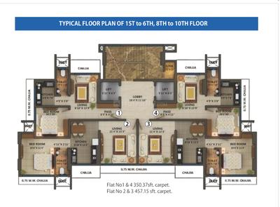 Project Image of 837.0 - 1604.0 Sq.ft 2 BHK Apartment for buy in Space Prem Leela Heights