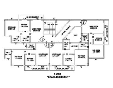 Project Image of 555.0 - 930.0 Sq.ft 1 BHK Apartment for buy in Ekta Residency