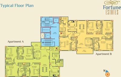 Project Image of 0.0 - 3000.0 Sq.ft 4 BHK Apartment for buy in Fortune Estate
