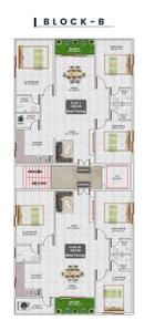 Project Image of 0.0 - 1209.43 Sq.ft 3 BHK Apartment for buy in Nirvana Cross Town Block B