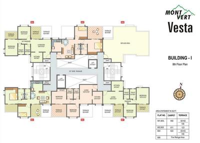Project Image of 348.0 - 689.0 Sq.ft 1 BHK Apartment for buy in Mont Vert Vesta