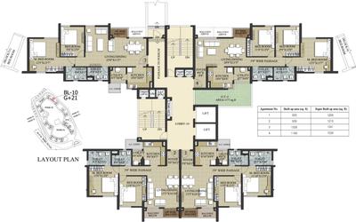 Project Image of 1230 Sq.ft 3 BHK Apartment / Flat for sale in New Town for Rs. 13800000
