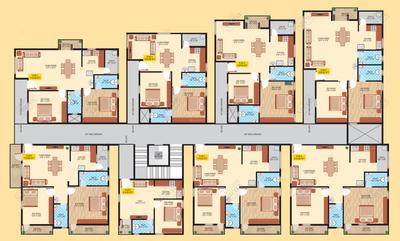 Project Image of 1044.0 - 1296.0 Sq.ft 2 BHK Apartment for buy in Sai Pearl Apartment