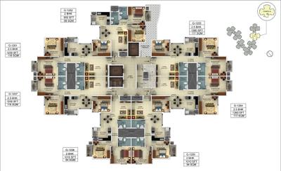 Project Image of 950.0 - 1740.0 Sq.ft 2 BHK Apartment for buy in Mantri Webcity
