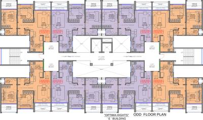 Project Image of 0.0 - 691.0 Sq.ft 2 BHK Apartment for buy in Sarthak Optima Heights Building E