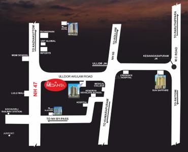 Project Image of 1099.0 - 1536.0 Sq.ft 2 BHK Apartment for buy in Sun Medanta