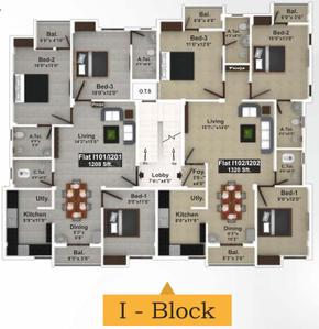 Project Image of 815.0 - 1320.0 Sq.ft 2 BHK Apartment for buy in Saradeuz Acropolis
