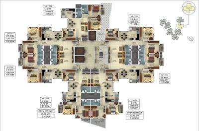Project Image of 950.0 - 1740.0 Sq.ft 2 BHK Apartment for buy in Mantri Webcity
