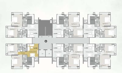 Project Image of 593.41 - 839.37 Sq.ft 2 BHK Apartment for buy in Myco Akeelah