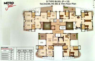 Project Image of 635.0 - 980.0 Sq.ft 2 BHK Apartment for buy in Balaji Metro Jazz D