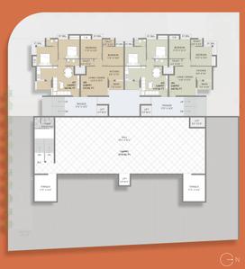 Project Image of 553.05 - 658.97 Sq.ft 2 BHK Apartment for buy in Shree Silver Space