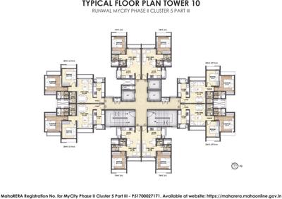 Project Image of 406.12 - 576.41 Sq.ft 1 BHK Apartment for buy in Runwal My City Phase II Cluster 05 Part I