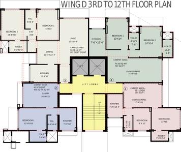 Project Image of 644.0 - 1318.0 Sq.ft 2 BHK Apartment for buy in Rohan Prithvii
