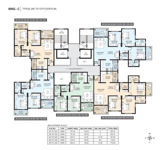 Project Image of 781.78 - 2021.89 Sq.ft 2 BHK Apartment for buy in Trimurti The Rise