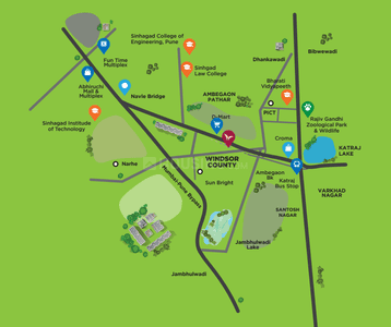 Project Image of 434.97 - 910.0 Sq.ft 2 BHK Apartment for buy in Windsor County Phase IV Wing I