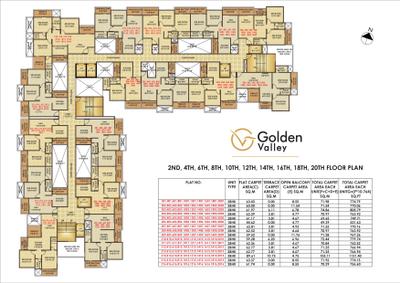 Project Image of 531.63 - 1131.4 Sq.ft 1 BHK Apartment for buy in Buildwick Golden Valley