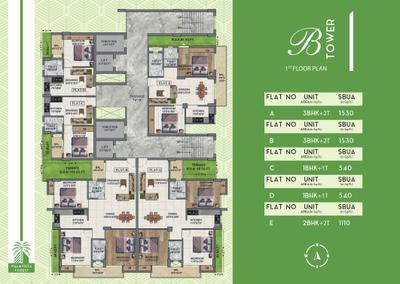 Project Image of 540.0 - 1990.0 Sq.ft 1 BHK Apartment for buy in NK Palm Vista Forest